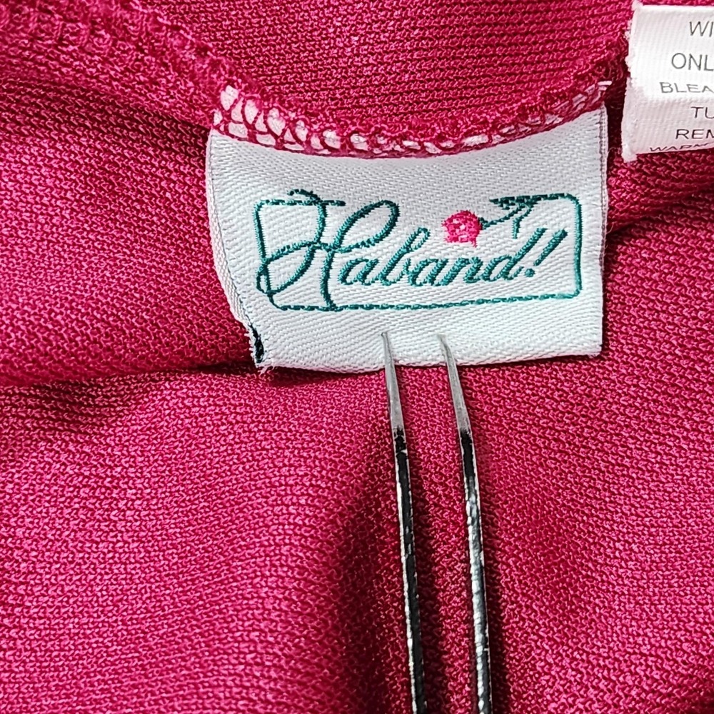 Vintage Haband! Shorts Womens 16 Pink Culotte Pull On Wide Leg High Rise Casual - Picture 3 of 10